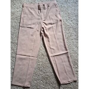 Ouku Women's Khaki Wide Leg Trousers Size XL Sleek Professional Slacks Pants